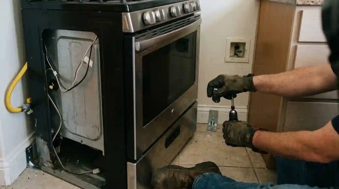 Sponge washing nicotine residue from a stained wall